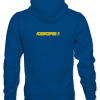 AA HOODIE - BACK - DEEP SEA BLUE SUN -16BIT Adam Legend Hoodie