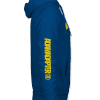 AA HOODIE - R_SLEEVE - DEEP SEA BLUE SUN -16BIT Adam Legend Hoodie