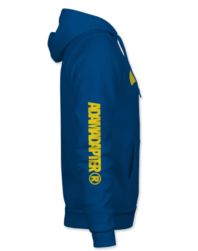 AA HOODIE - R_SLEEVE - DEEP SEA BLUE SUN -16BIT Adam Legend Hoodie